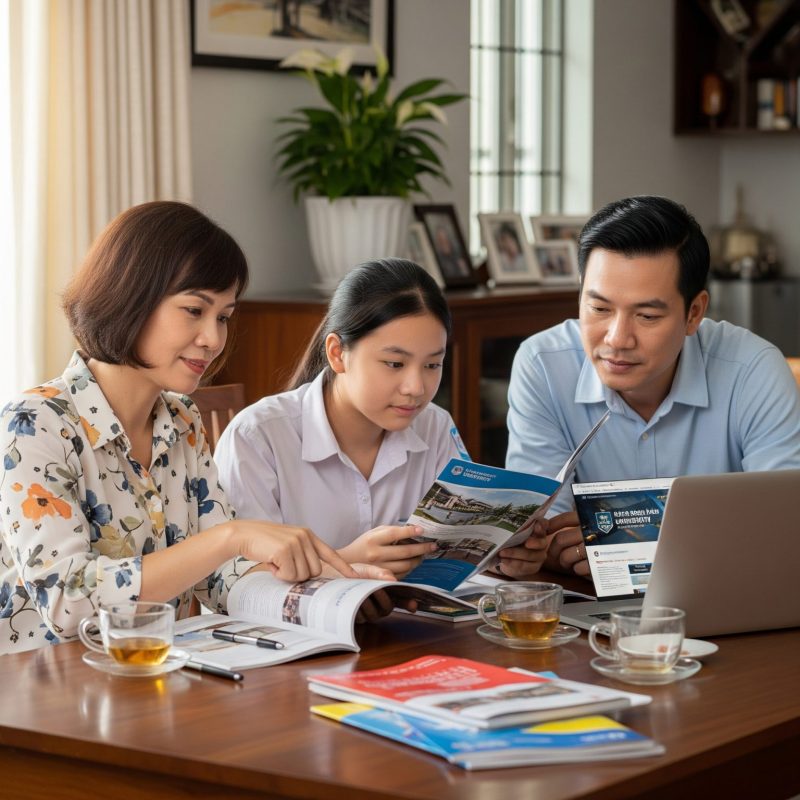 Cha mẹ đồng hành cùng con chon trường đại học phù hợp với điểm mạnh và sở thích của con