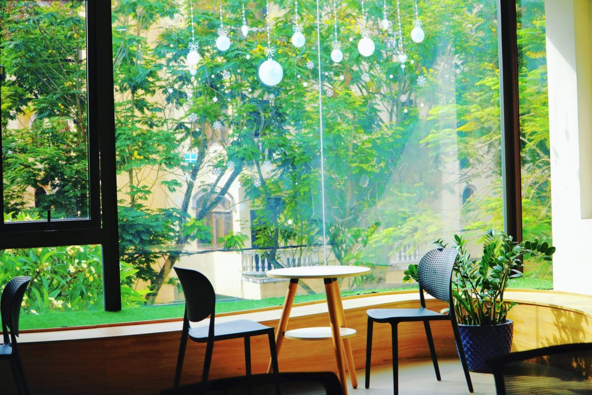 Cơ sở vật chất của Trường Đại học PXU với nhiều góc chill