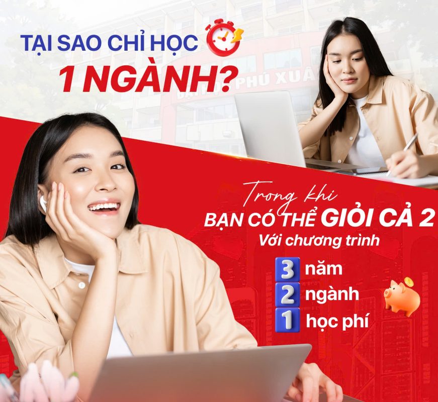 Mở rộng cơ hội việc làm khi chọn chương trình đào tạo 3 Năm - 2 Ngành - 1 Học Phí tại PXU