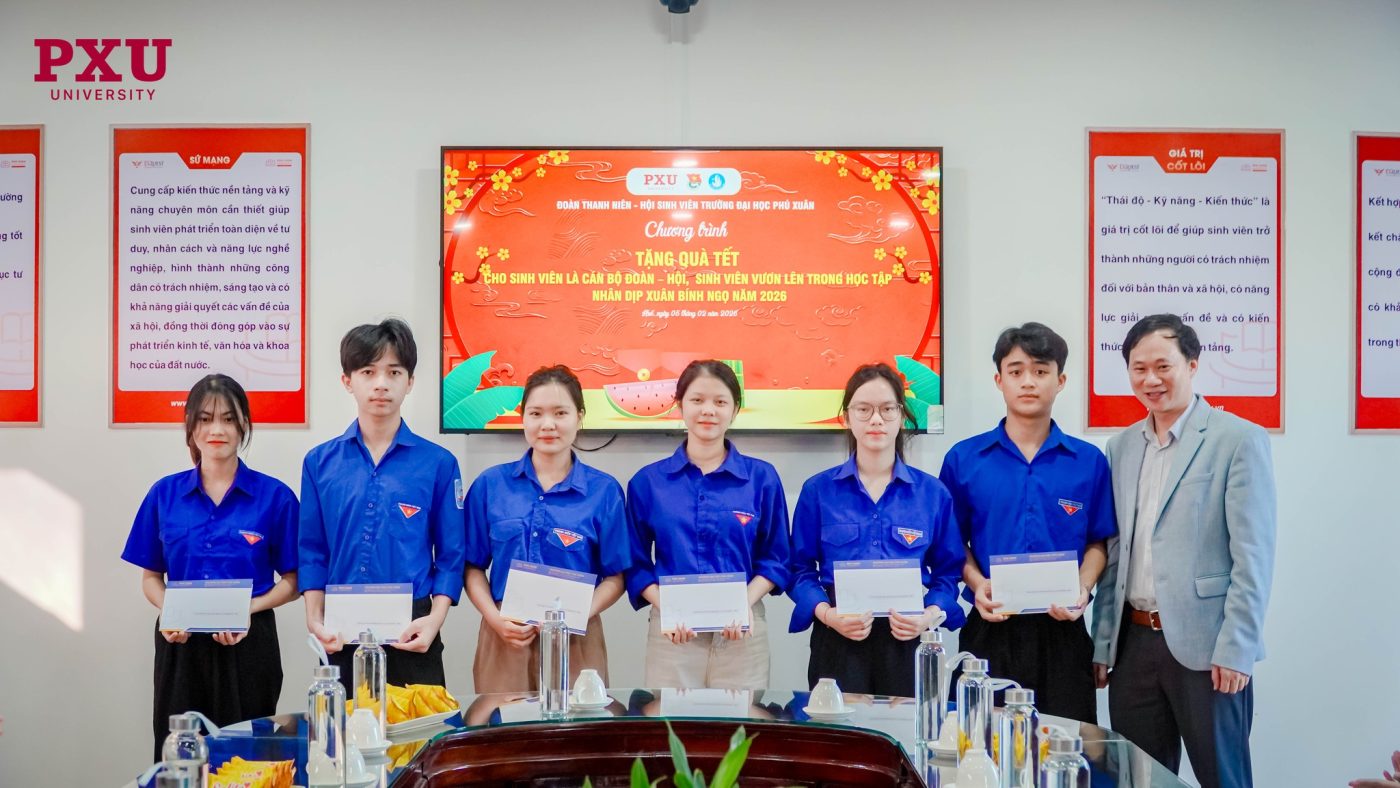 Đoàn Thanh niên – Hội Sinh viên Trường Đại học PXU đã tổ chức chương trình Tặng quà Tết