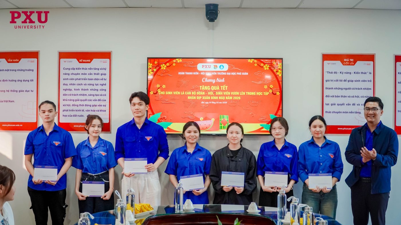Đoàn Thanh niên – Hội Sinh viên Trường Đại học PXU đã tổ chức chương trình Tặng quà Tết