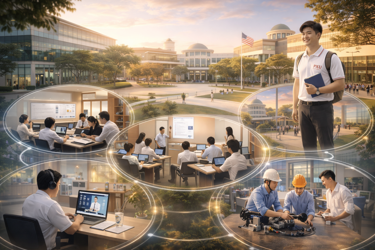 Hệ sinh thái giáo dục toàn diện của Trường Đại học PXU - Trường Đại học tốt nhất miền Trung