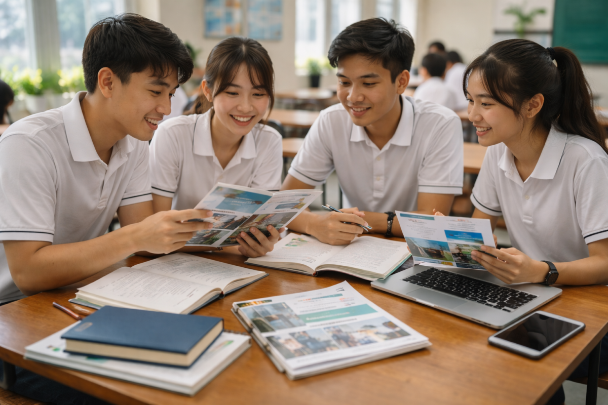 Chi phí học tập và sinh hoạt hợp lý hơn khiến nhiều học sinh chọn học đại học ngay tại miền Trung