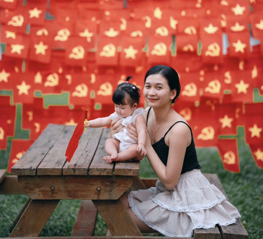 Điểm check in ngập sắc đỏ của lòng yêu nước tại Trường Đại học PXU