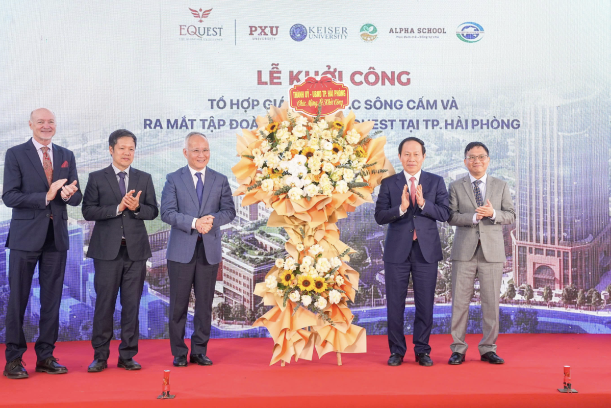 Lễ khởi công tổ hợp giáo dục bắc sông Cấm và ra mắt tập đoàn giáo dục EQuest tại thành phố Hải Phòng