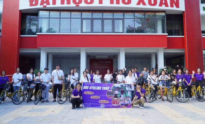 GÓC FLEX: ĐỘC ĐÁO HÀNH TRÌNH KHÁM PHÁ THÀNH PHỐ HUẾ "HUE CYCLING TOUR" ĐƯỢC SINH VIÊN PXUNI TỔ CHỨC