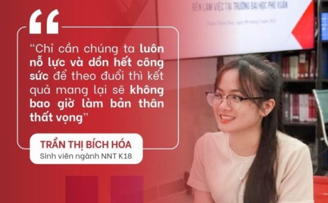 Bí quyết của nữ sinh ngành Ngôn ngữ Trung Trường ĐH Phú Xuân được doanh nghiệp nhận