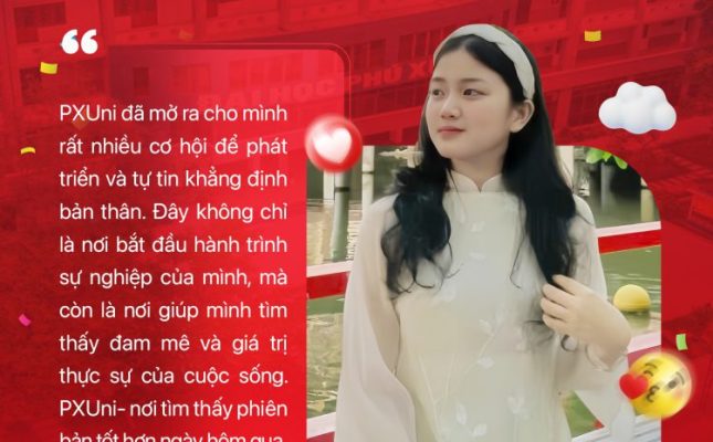 Chia sẻ của cựu sinh viên PXU Doãn Trần Ánh Vy - K21 ngành Quản trị dịch vụ Du lịch và Lữ hành