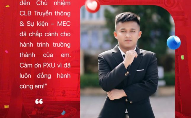 Chia sẻ của cựu sinh viên Hồ Đức San - K20 Lớp Quản trị dịch vụ Du lịch và Lữ hành về PXU