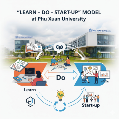 Trường Đại học Phú Xuân và mô hình "Học - Làm - Khởi nghiệp" dành cho sinh viên thế hệ mới