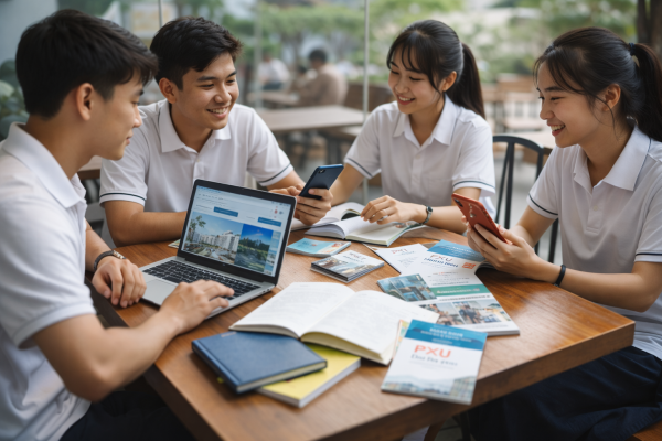 Nhiều học sinh chọn học đại học ngay tại miền Trung