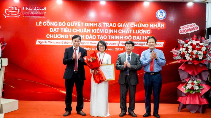 Trường Đại học PXU đón chứng nhận kiểm định chất lượng 3 chương trình đào tạo